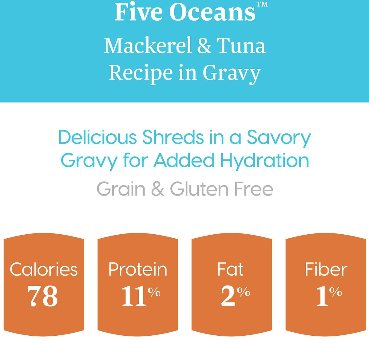 Solid Gold Five Oceans Mackerel and Tuna Recipe in Gravy Grain-Free Canned Cat Food