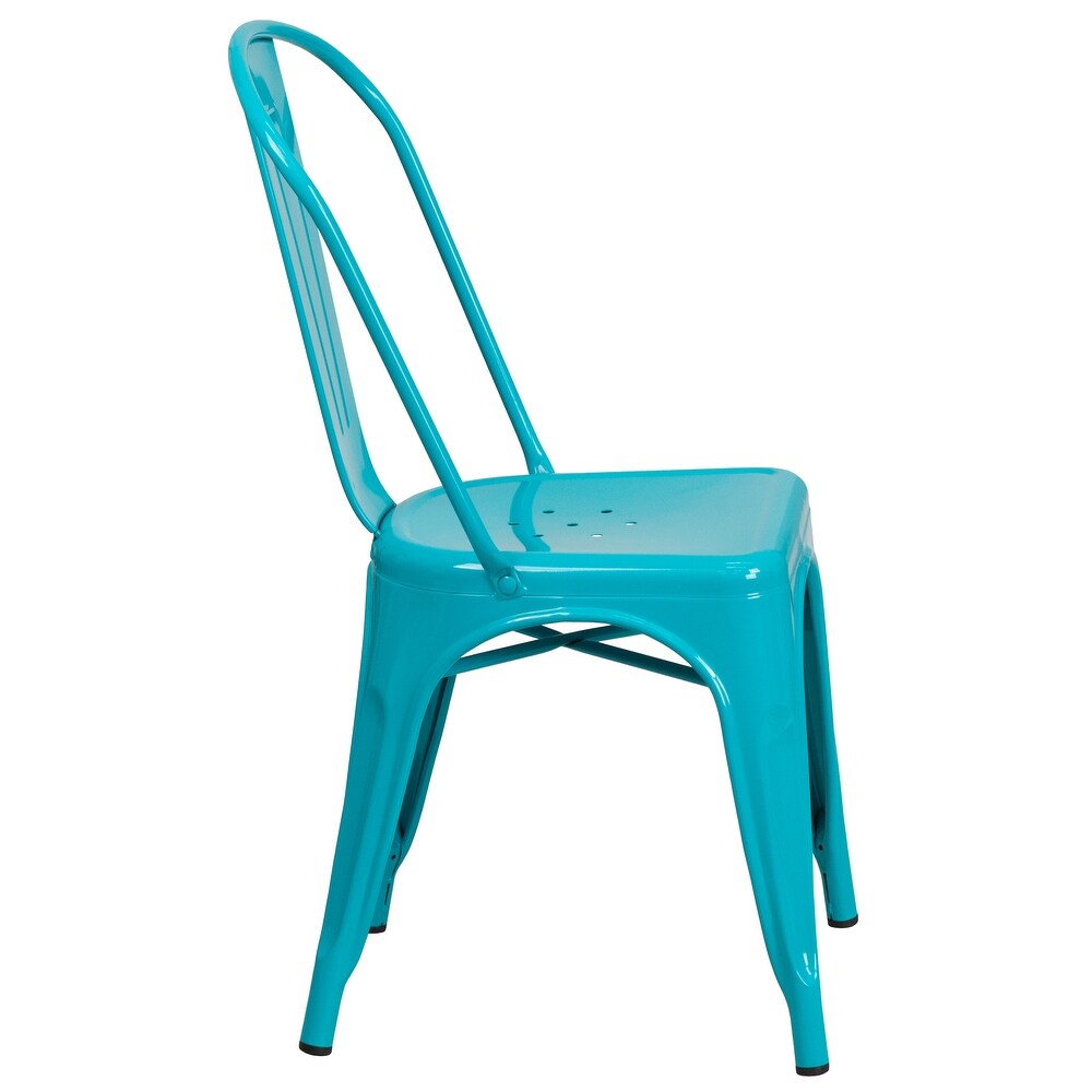 Metal Indoor/ Outdoor Stackable Chair