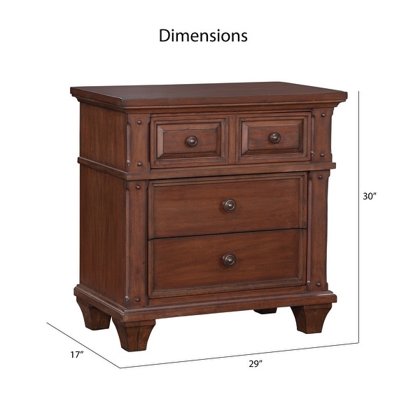 Harbor Point Cherry Finished Arched Panel 5-Piece Bedroom Set by Greyson Living - - 35114489