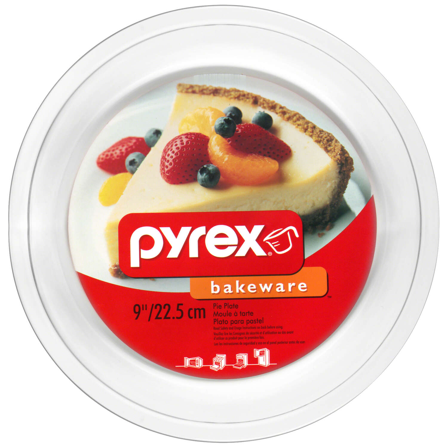 Pyrex 9 in. Pie Plate Clear 1 pc