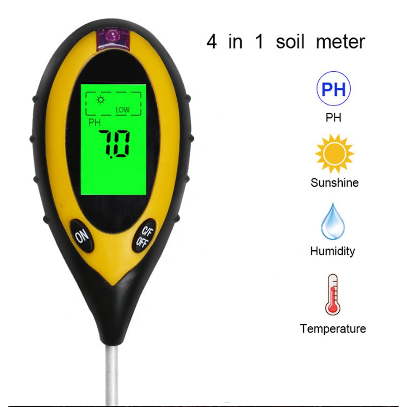 High Precision Plants Soil Survey Instrument Light / Tempreture / Humidity / Ph 4-in-1 Soil Nutrient Content Detector No.357215