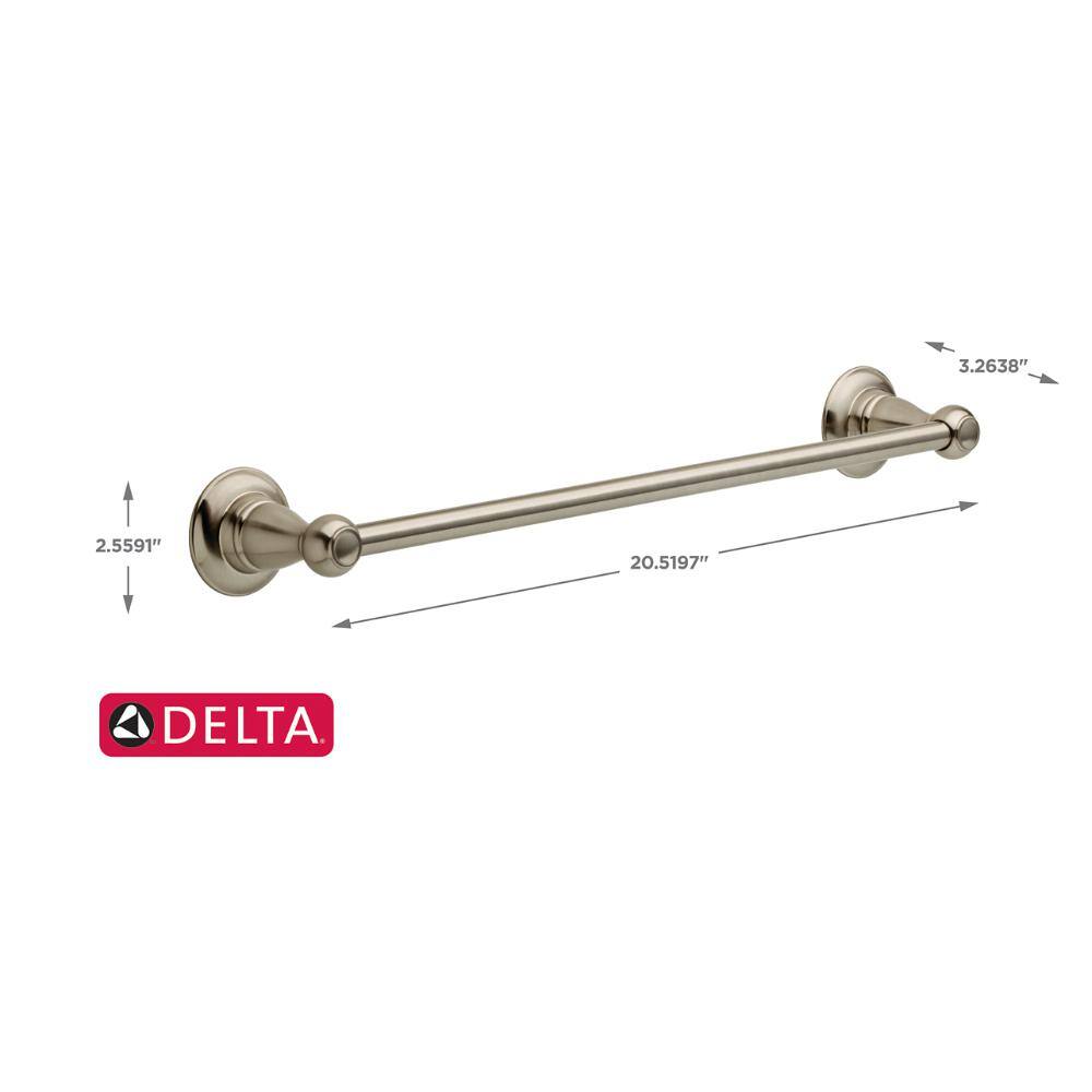 Delta Porter 18 in. Towel Bar in Brushed Nickel PTR18-BN