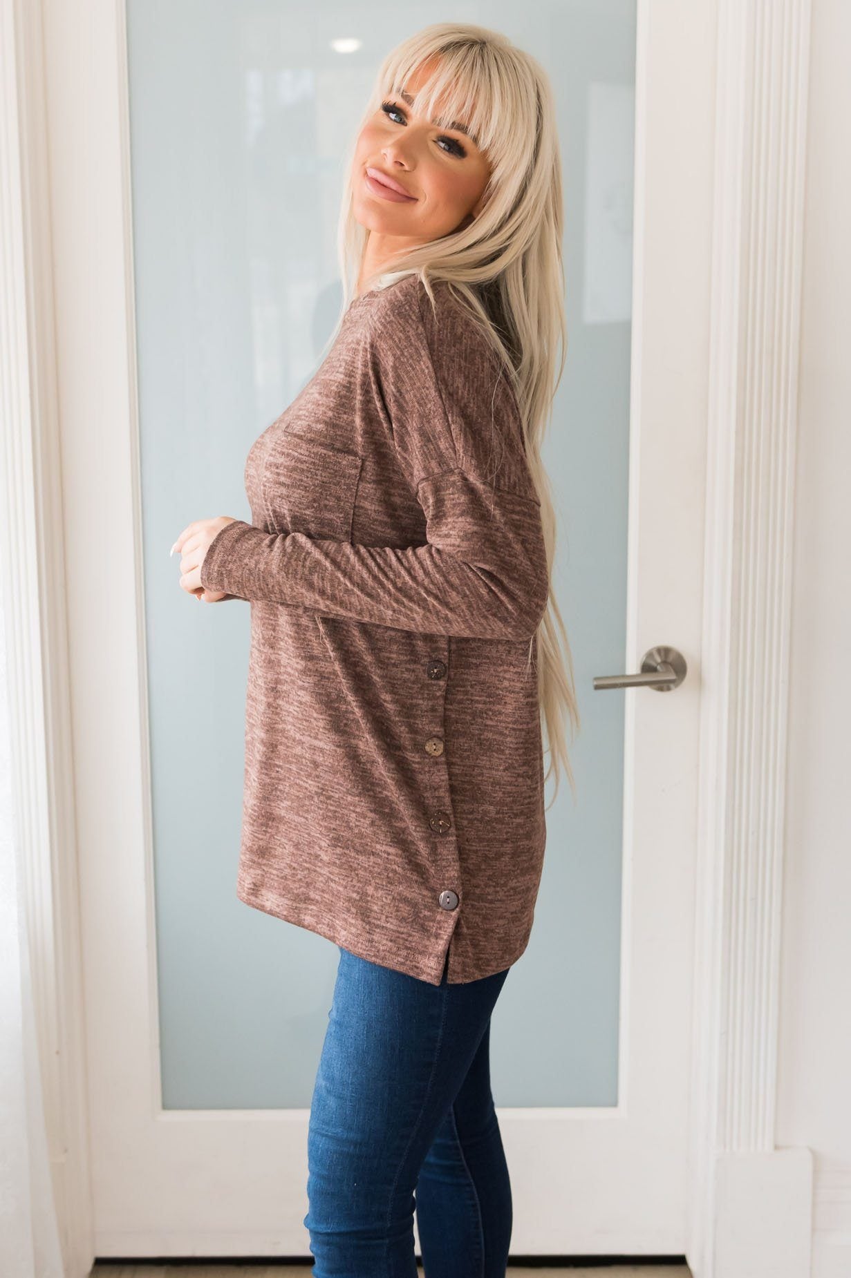 Nothing But Cozy Modest Blouse