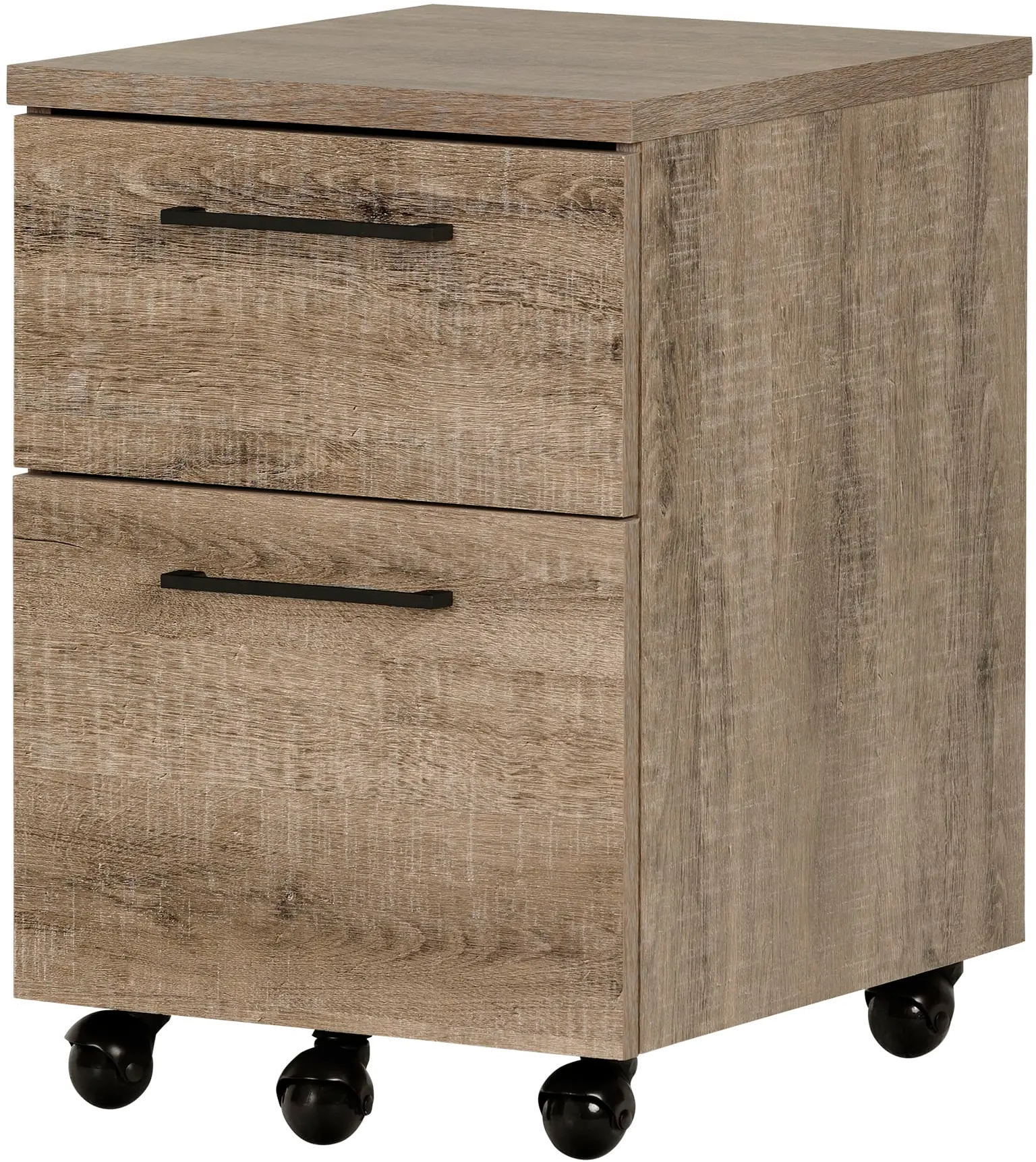 Interface Weathered Oak Mobile File Cabinet - South Shore