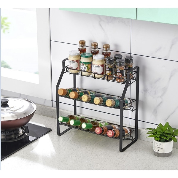 3 Tier Kitchen Storage Rack Counter Organizer Spice Rack Shelf