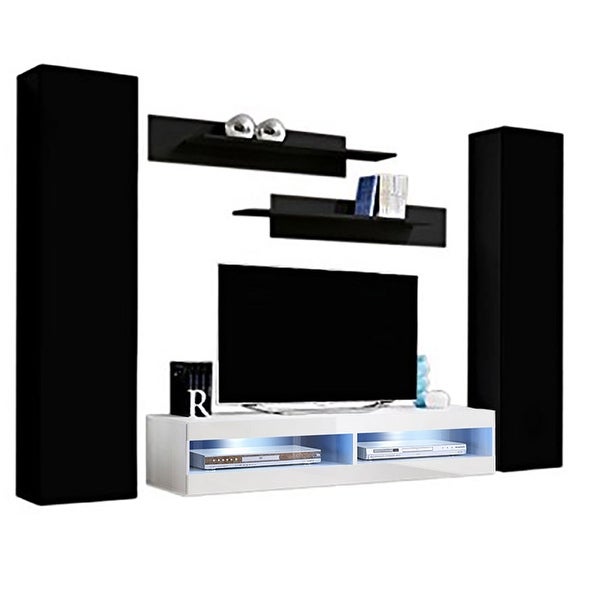 Fly AB1 34TV Wall Mounted Floating Modern Entertainment Center