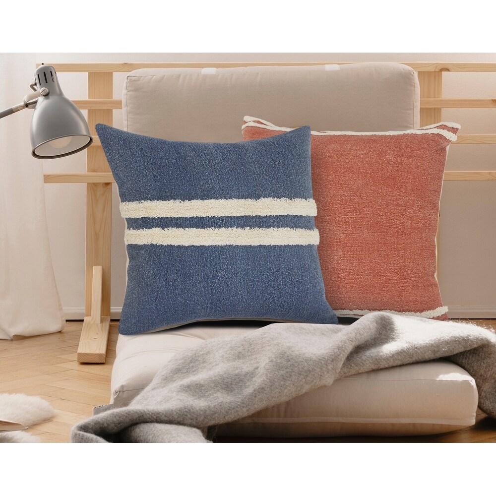 LR Home Double Center Striped Throw Pillow