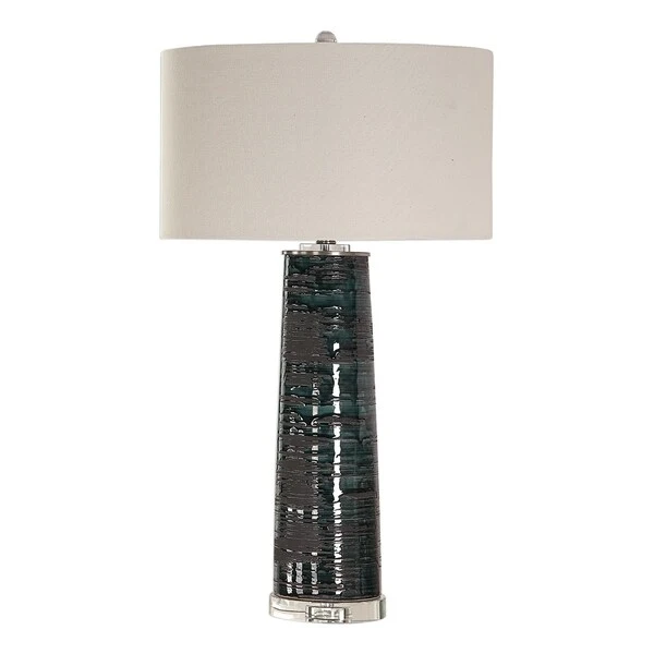 Uttermost Chamila Distressed Aged Teal 1-light Table Lamp