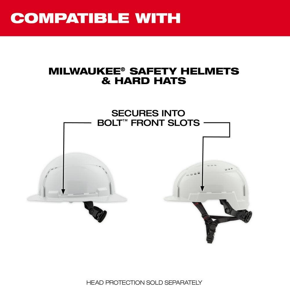 Milwaukee BOLT Full Face Shield Metal Mesh Compatible with Safety Helmets and Hard Hats 48-73-1430 from Milwaukee