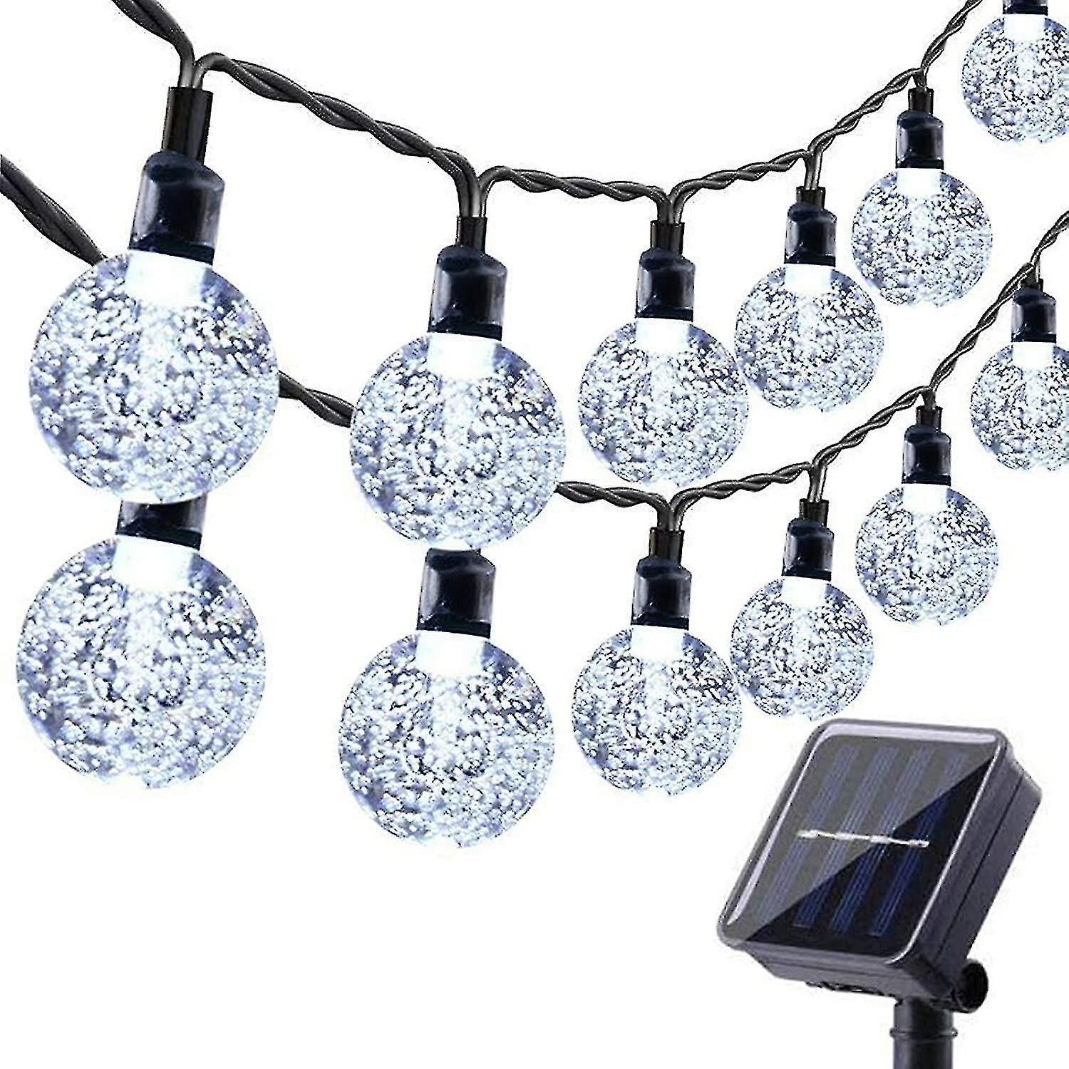 Solar Garden Lights Outdoor， 36ft 60 Led Solar String Lights Waterproof， Solar Powered Crystal Ball