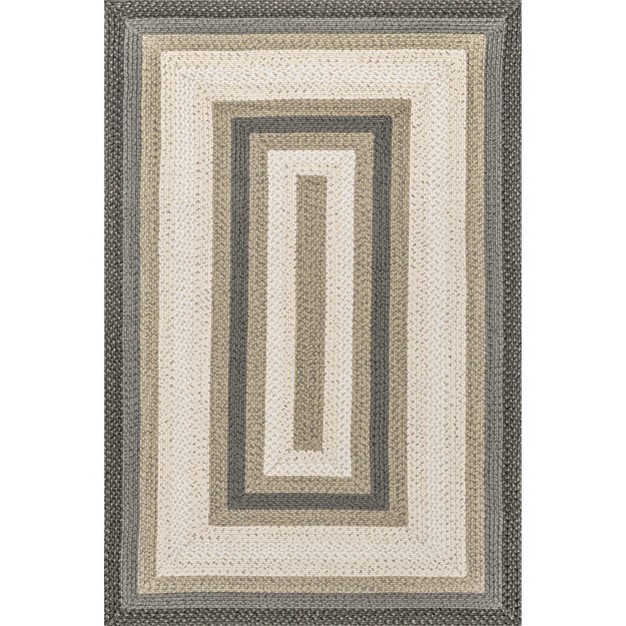 Nuloom Gwyneth Braided Borders Indoor outdoor Patio Area Rug