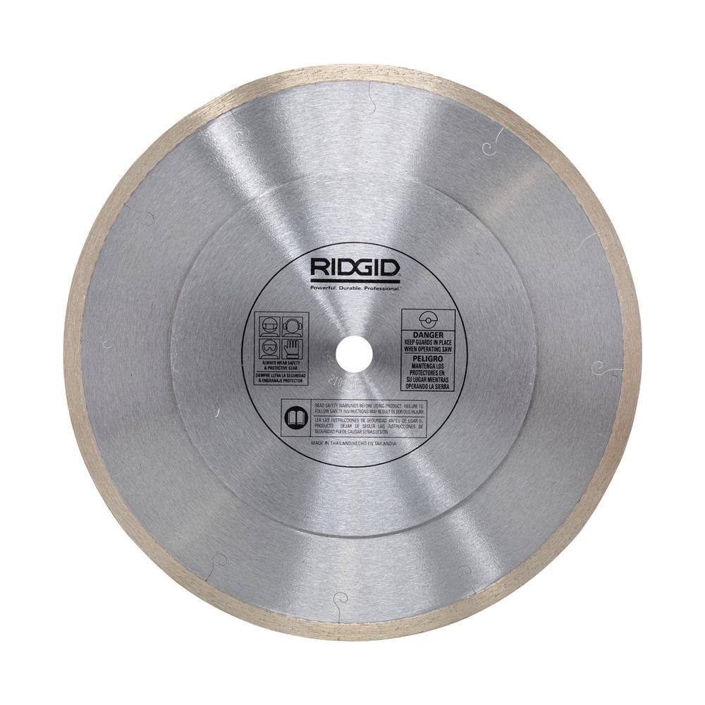 RIDGID 10 in. Reinforced Hub Tile Diamond Blade HD-CRH10P