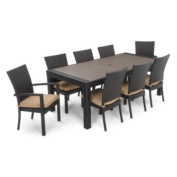 Deco 9 Piece Aluminum Outdoor Patio Dining Set