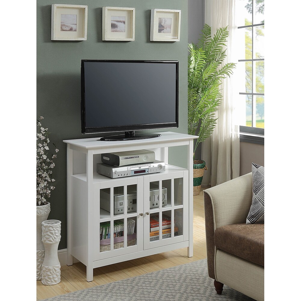 Convenience Concepts Big Sur Highboy 40 inch TV Stand with Storage Cabinets