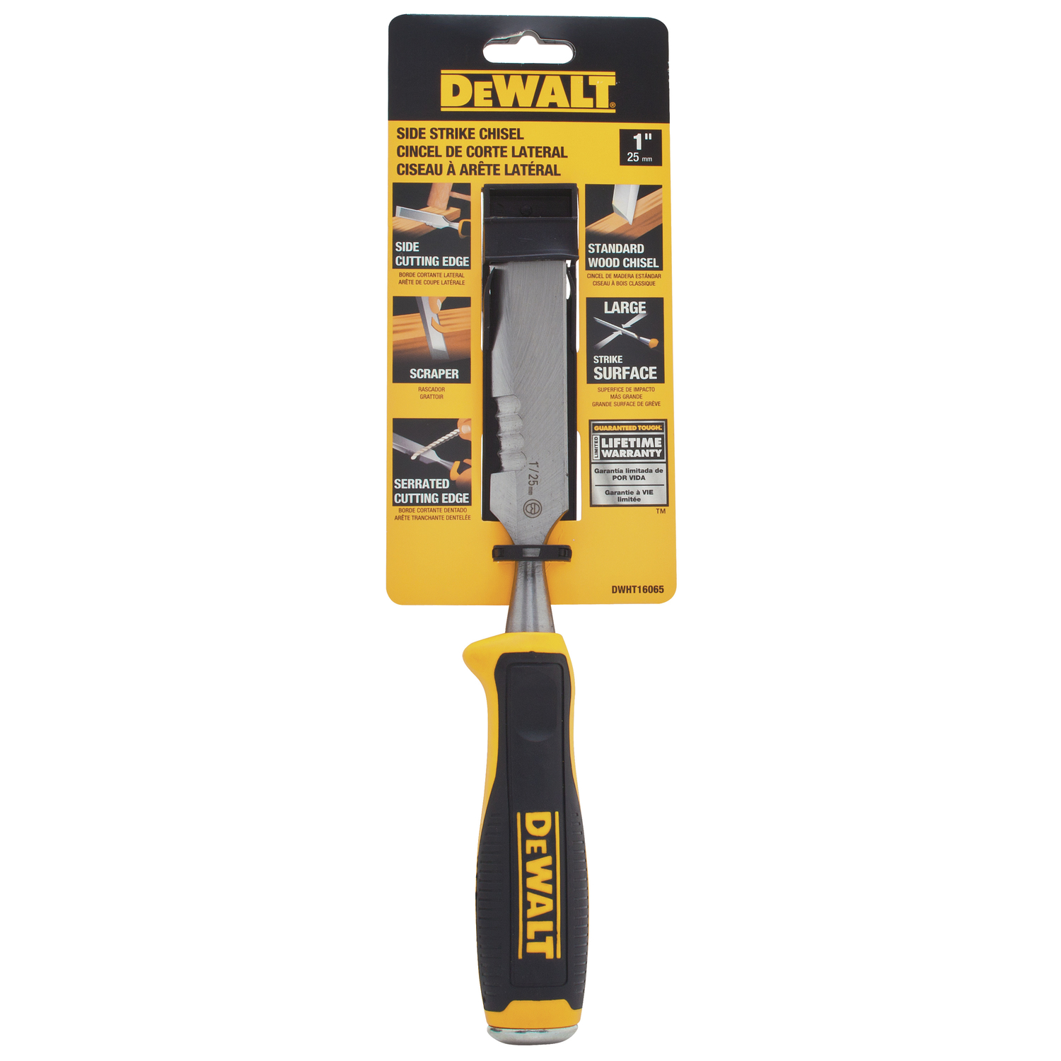 DW 1 in. W X 5 in. L Side Strike Chisel 1 pk