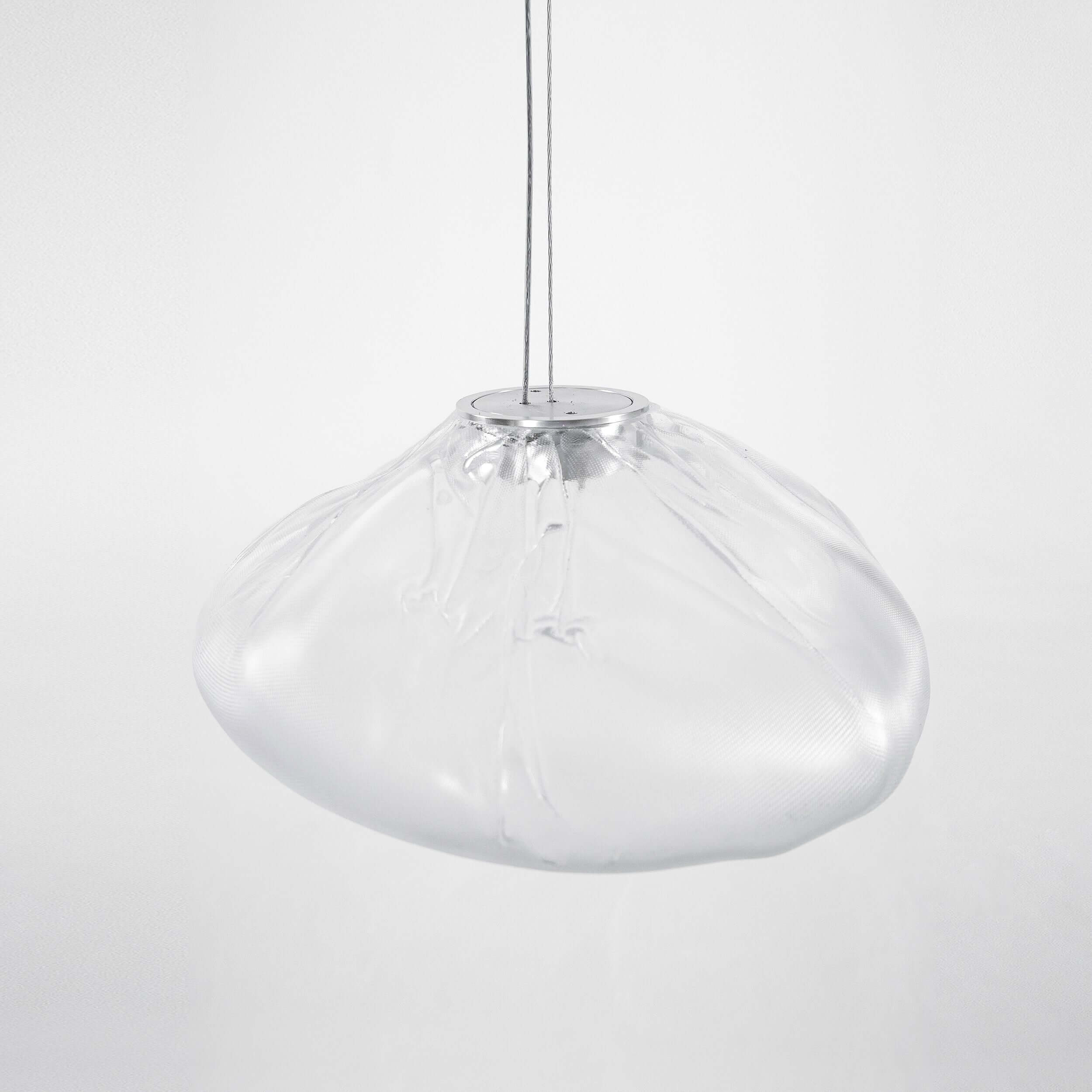 Blown Glass Mesh Pendant Light