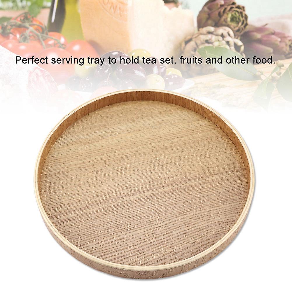 Wooden Serving Tray Plate For Tea Set Fruits Candies Food Home Decoration