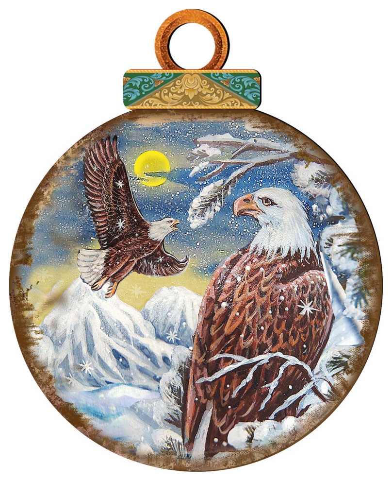 Eagles Ornament Ball   Traditional   Christmas Ornaments   by G. DeBrekht  Houzz