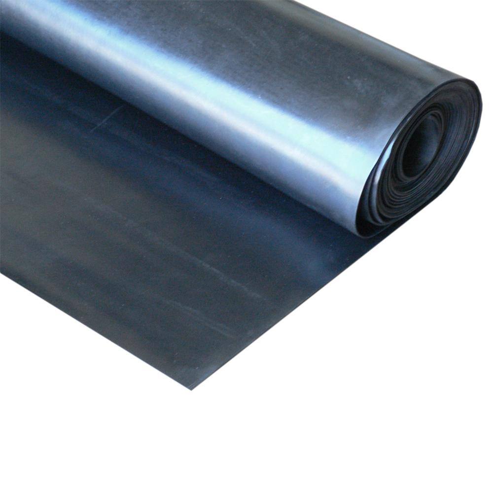 Rubber-Cal EPDM 18 in. x 36 in. x 288 in. Commercial Grade 60A Rubber Sheet - Black 20-109-0125-36-288