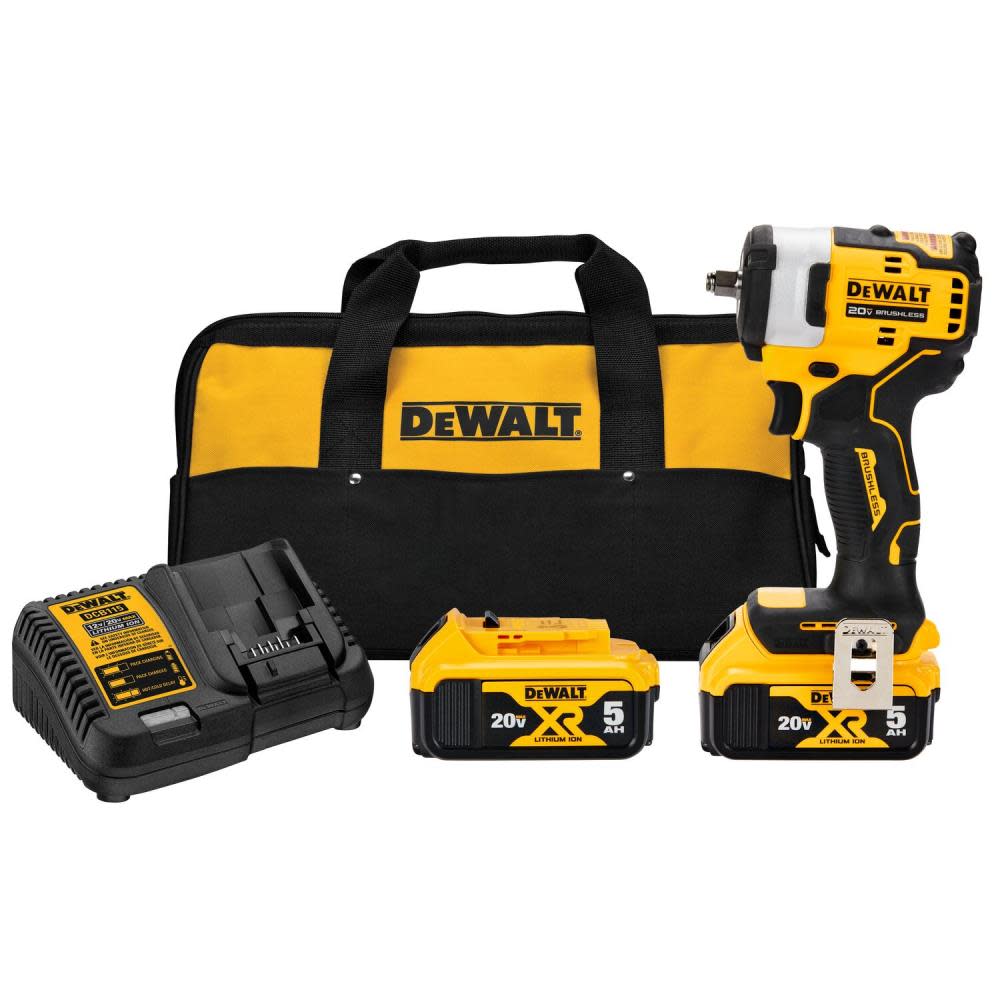 DEWALT 20V MAX Impact Wrench 3/8" Cordless Hog Ring Anvil Kit DCF913P2 from DEWALT