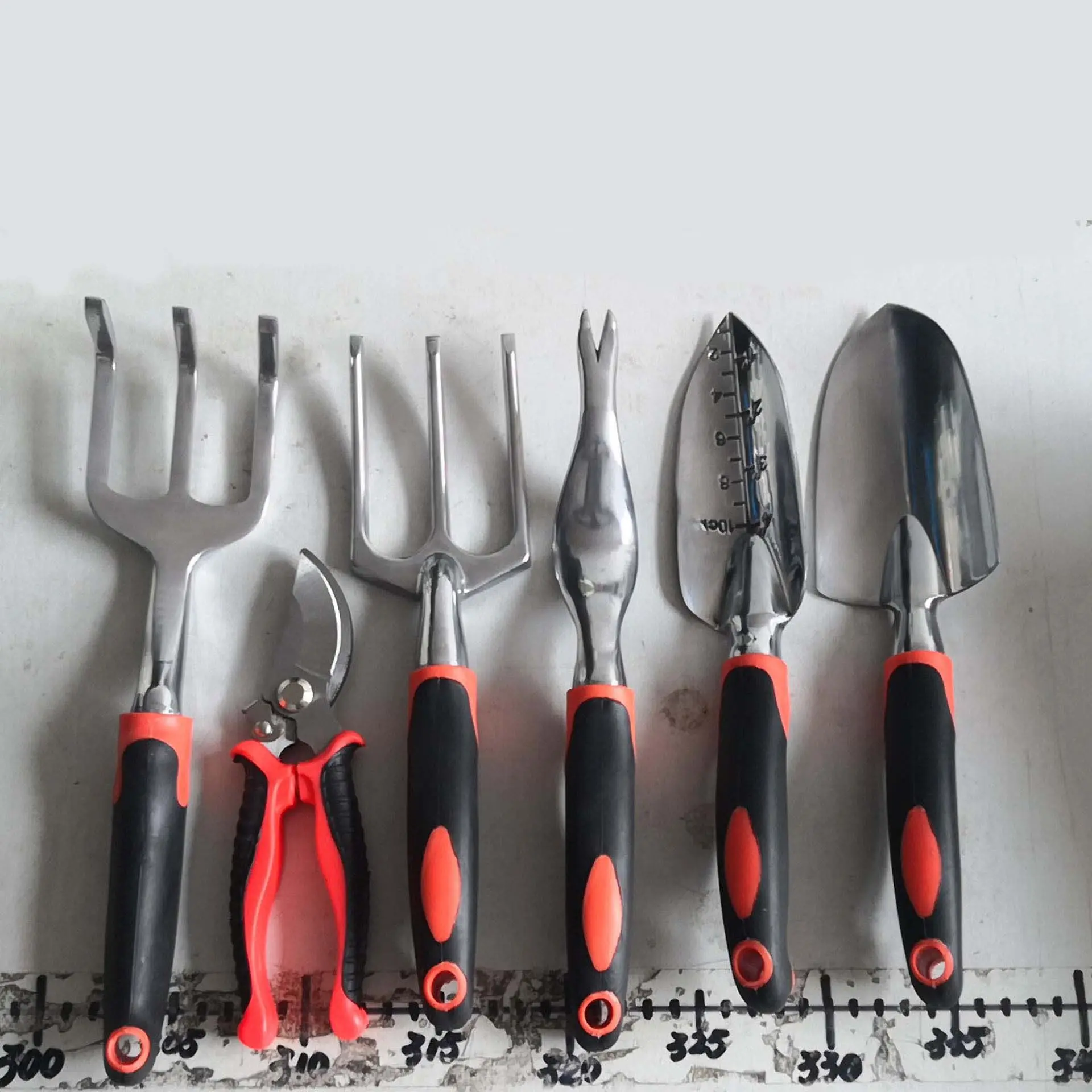 Wholesales High Quality Cheap Stainless Steel Garden Hand Tool Set Aluminum Plastic Handle Scissors Shovel Trowel For Planting