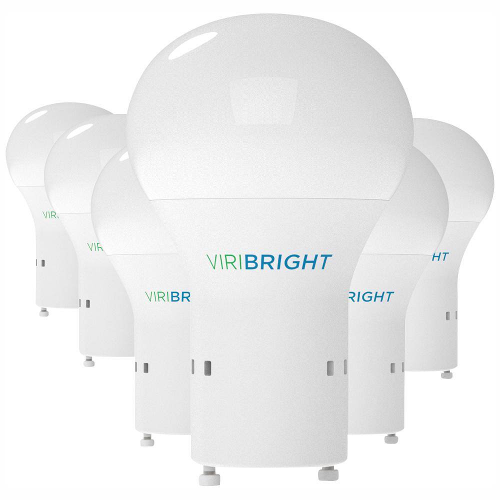 Viribright 60-Watt Equivalent A19 GU24 LED Light Bulb Daylight (6-Pack) 750337-6