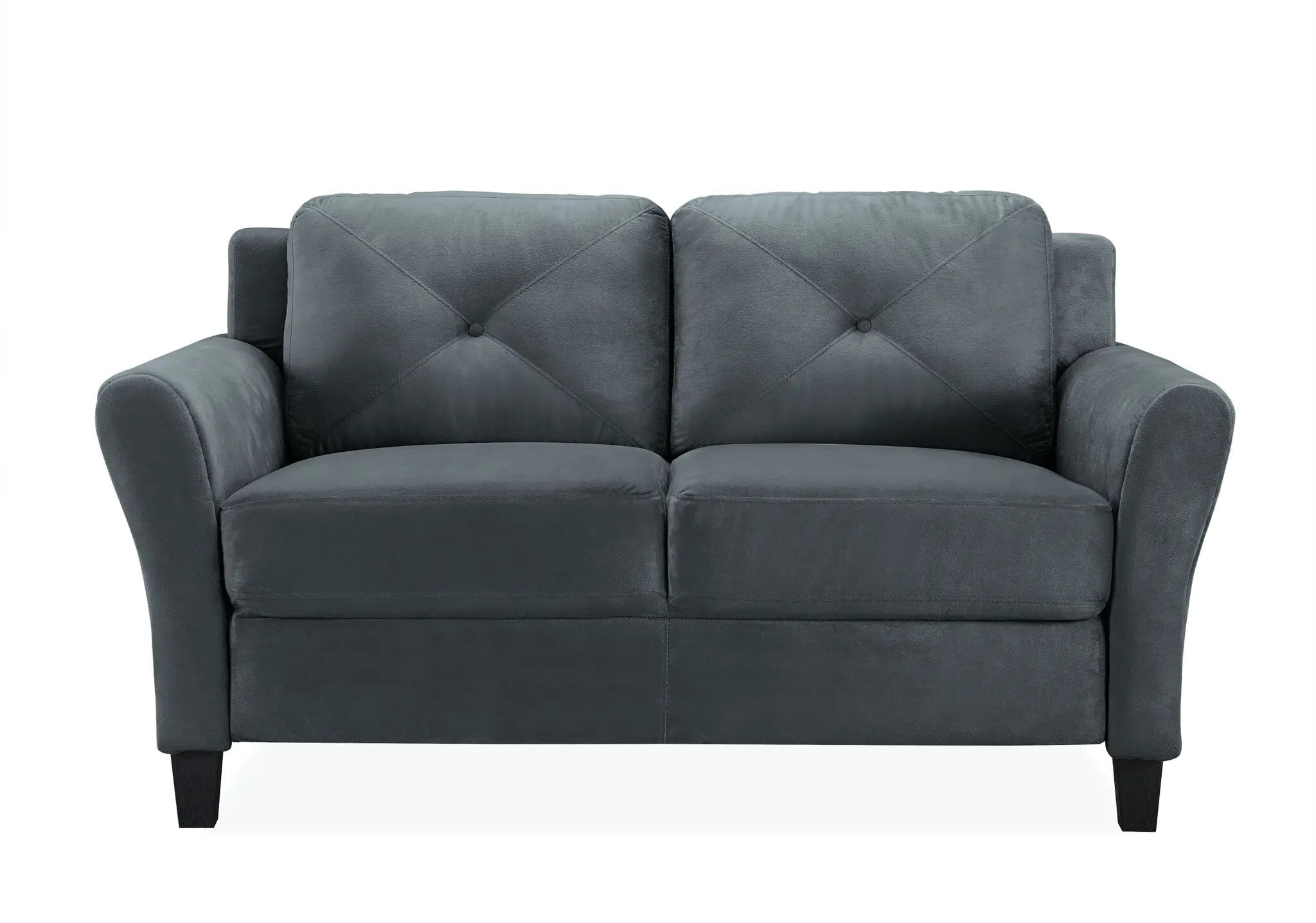 Harvard Dark Gray Loveseat