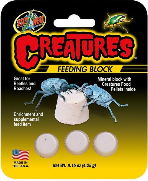 Zoo Med Creatures Feeding Block Reptile Supplement， 3 count