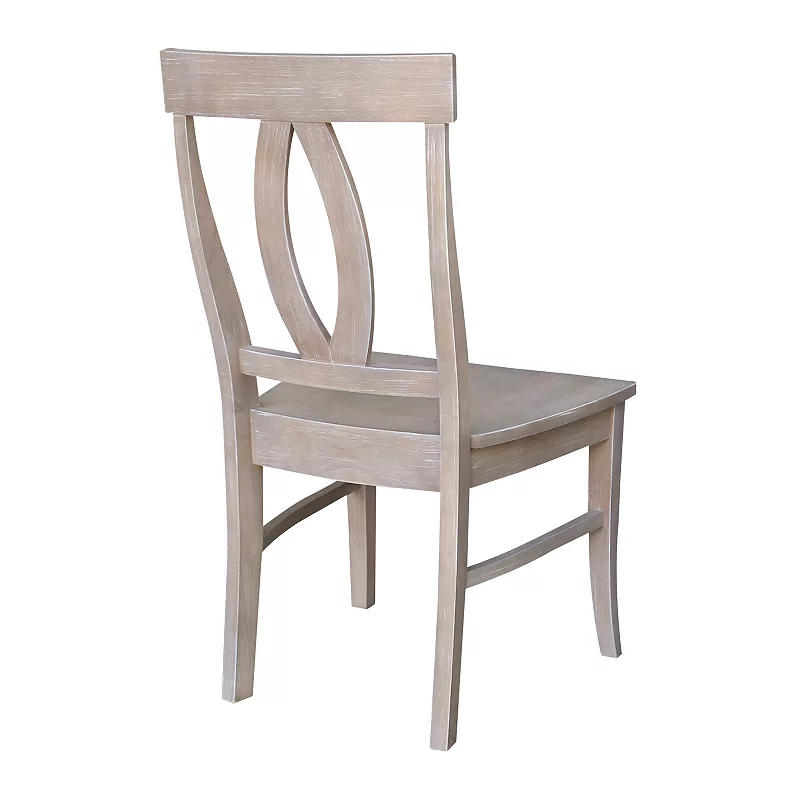 International Concepts Cosmo Washed Wood Dining Chair 2-piece Set