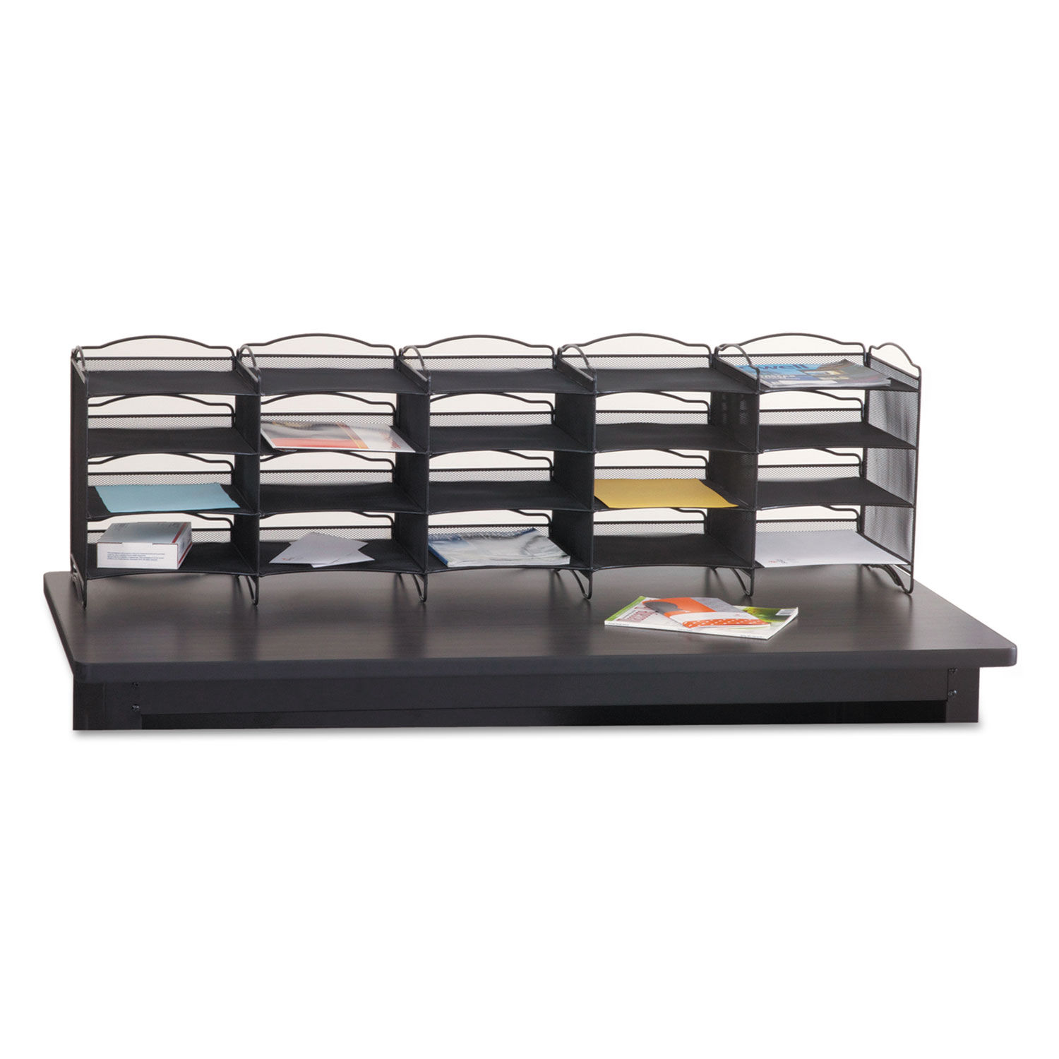 Onyx Mesh Literature Sorter by Safcoandreg; SAF7770BL