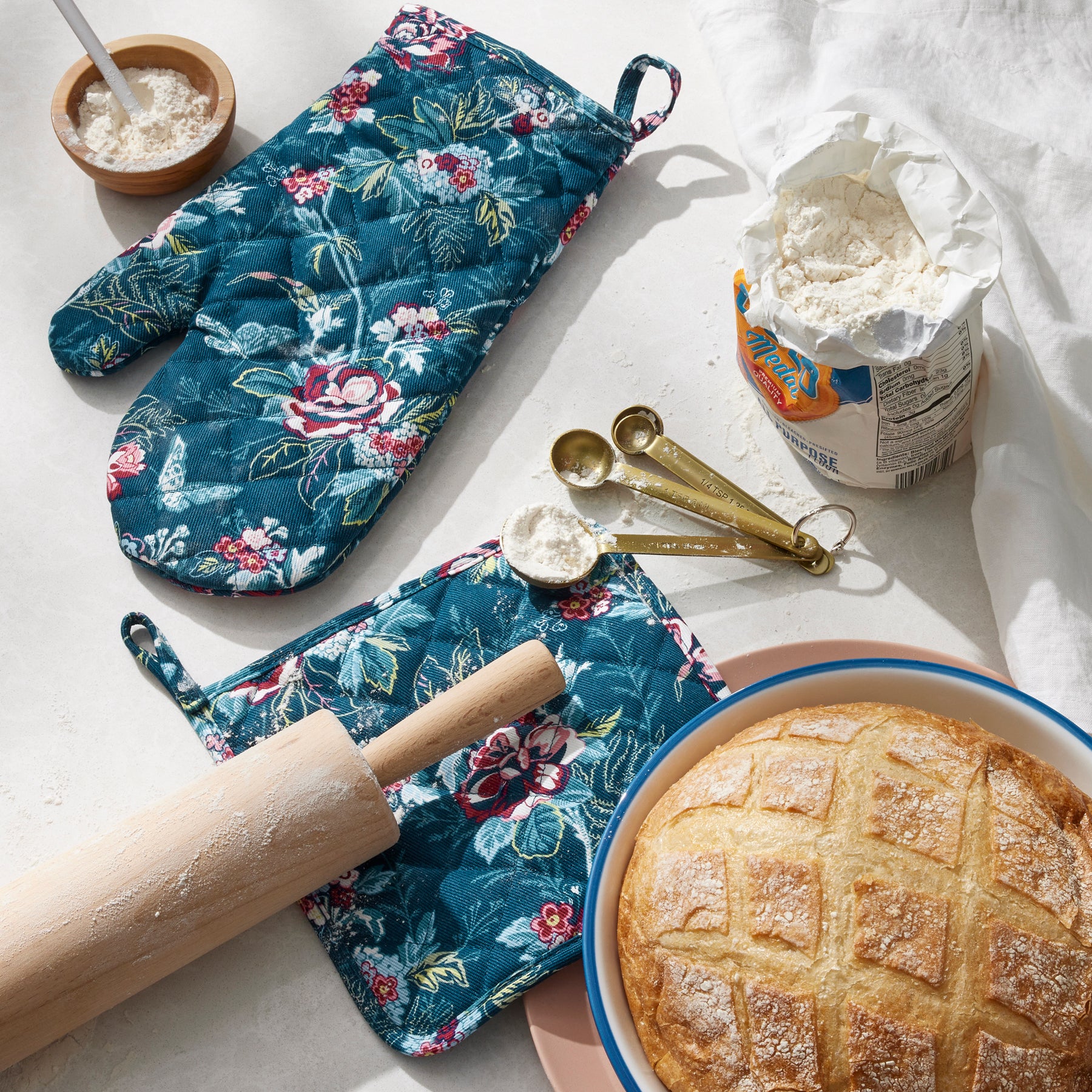 Pot Holder & Oven Mitt Set