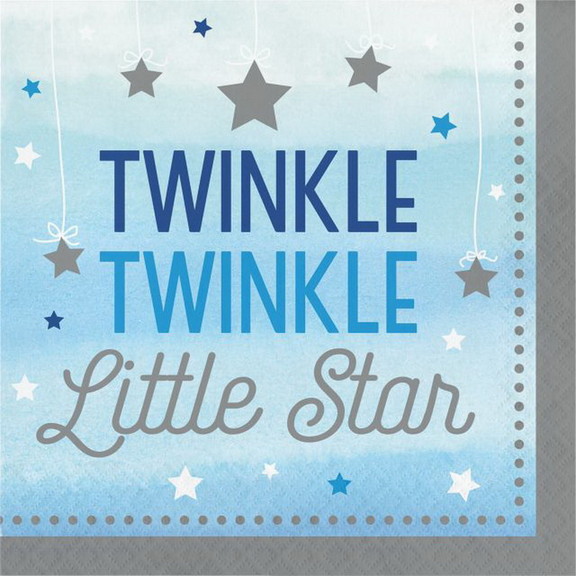 Creative Converting 322231 One Little Star   Boy L...