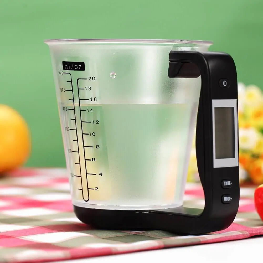 New Electronic Measuring Cup Kitchen Food Water Scales Digital Beaker Measurement Cups Digital Weigh Temperature Measuring Cups