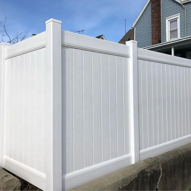 Fentech pvc fence supplies Quality Assurance Widely Used American style Customized  White gardening pvc fencing post and rail