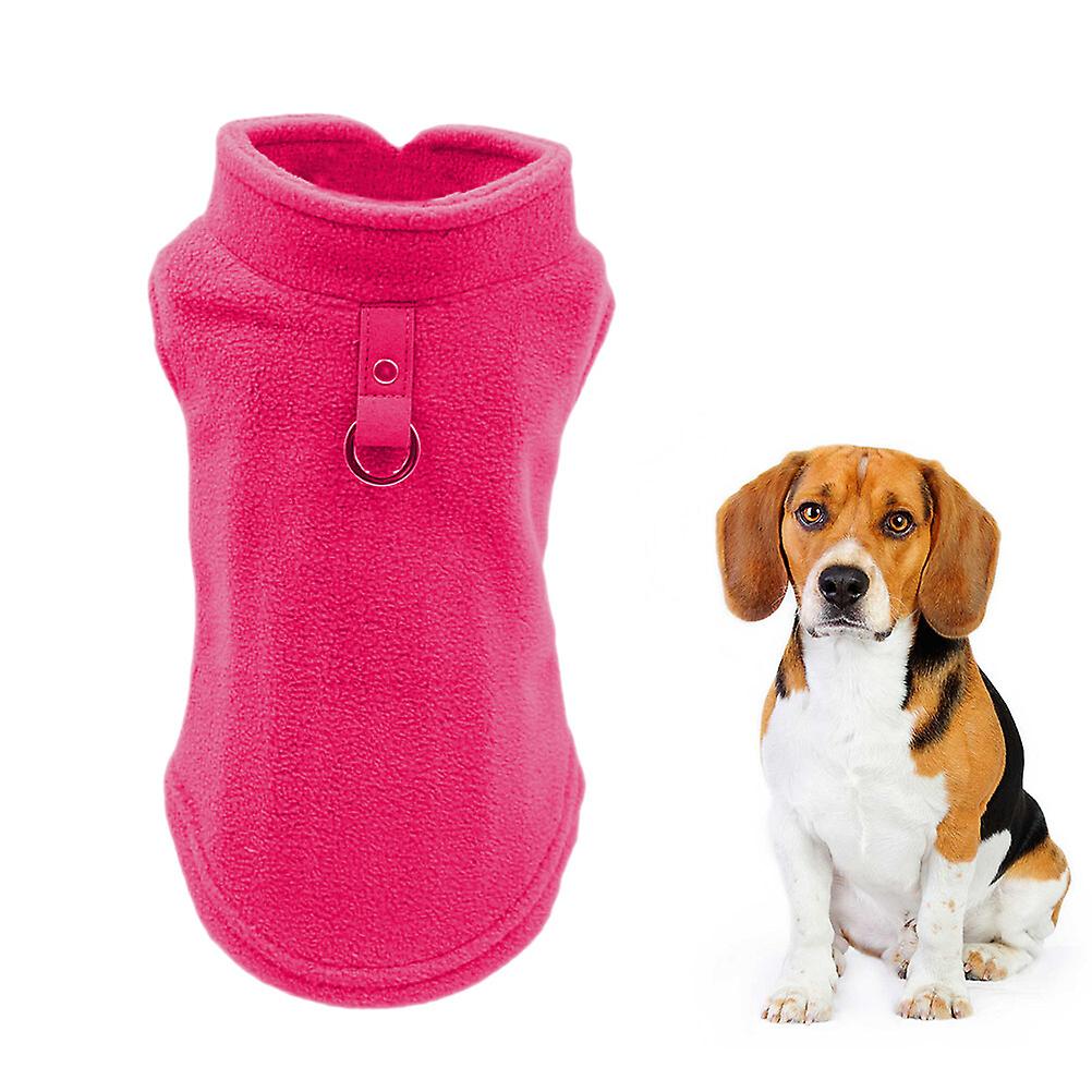 Thicken Pet Dog Vest Clothes Winter Warm Padded Coat For Small Large Dogs Size Xl (pink)