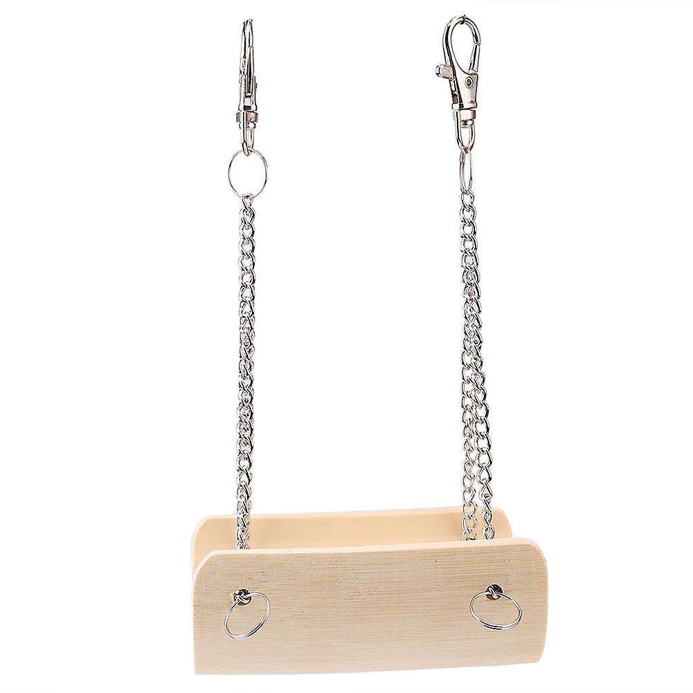 Small Animals Hamster Wood Swing Pet Funny Hanging Toy Cage Toys