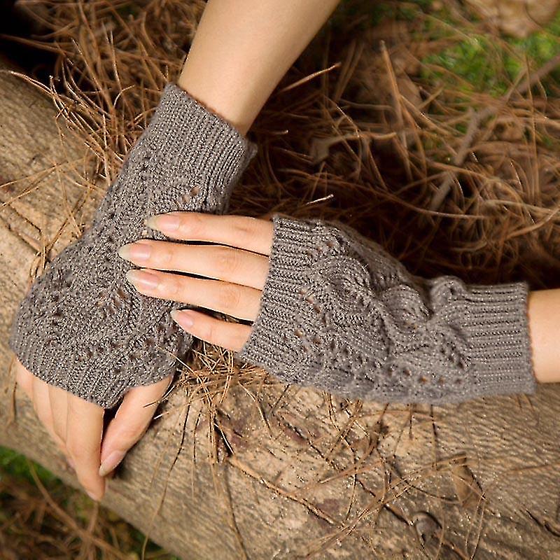 Women Gloves， Warmer Winter Gloves， Fingerless Gloves