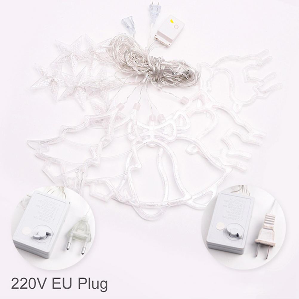 138LED Curtain Light Christmas Tree Elk String Light Christmas Decoration