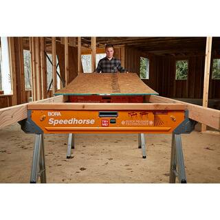 BORA 30 in. H Heavy Duty Steel Speedhorse Sawhorse with Auto Release Legs 1500 lbs. Capacity (2-Pack) PM-4500T