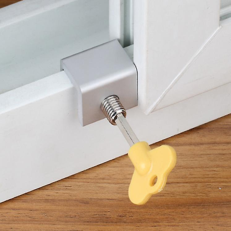 Anti-theft Security Sliding Window Limiter Sash Window Latch Lock Stopper Child Safety Protection