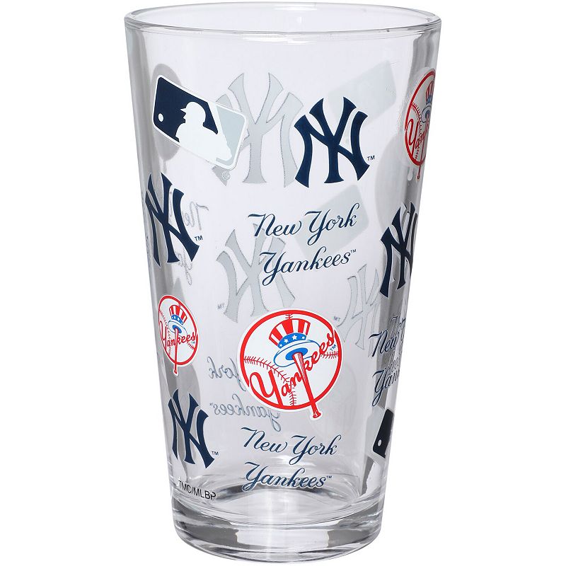 New York Yankees Full Wrap Pint Glass