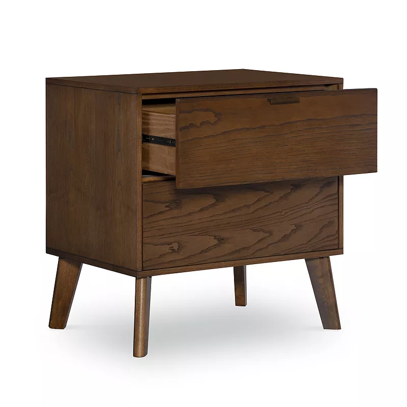 Linon Reid Two Drawer Nightstand