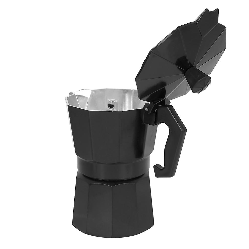 150ml 3cup Aluminum Coffee Maker Pot Kitchen Accessory For Hone Office Coffee Shop Useblack