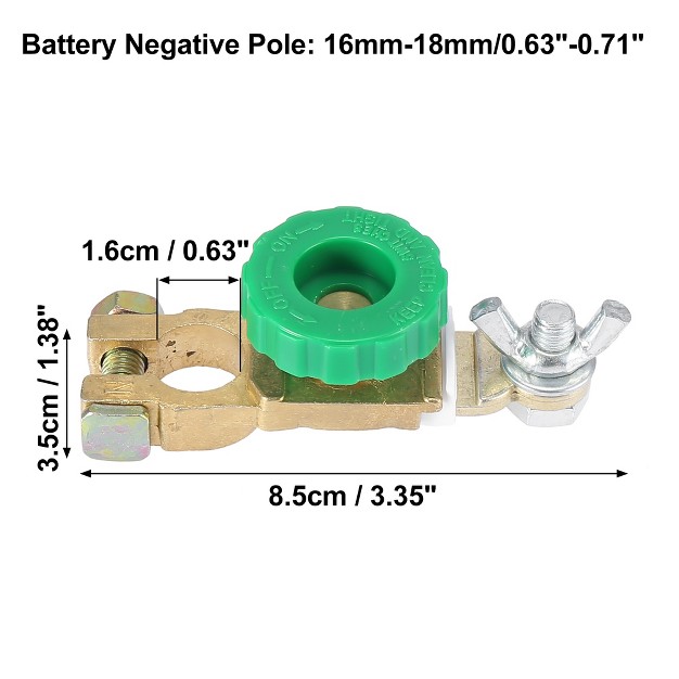 Unique Bargains Top Post Battery Power Disconnect Cut Off Isolator Quick Master Switch Battery Terminal Link With Post For Boat Car 2 Pcs