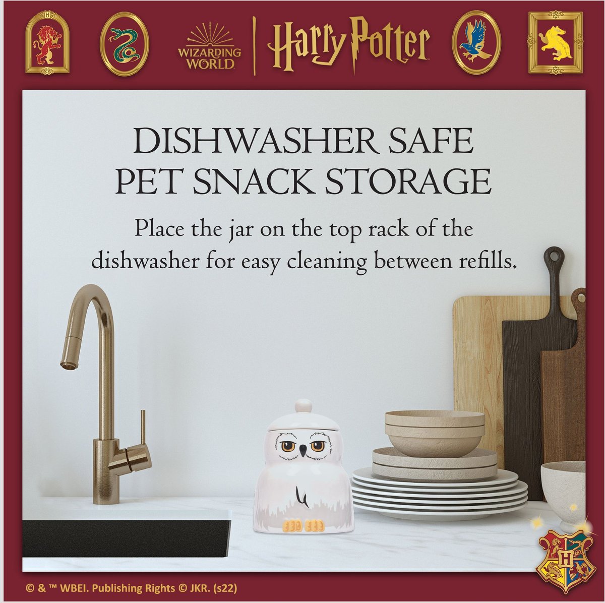 Fetch For Pets Harry Potter Hedwig Dog Treat Jar