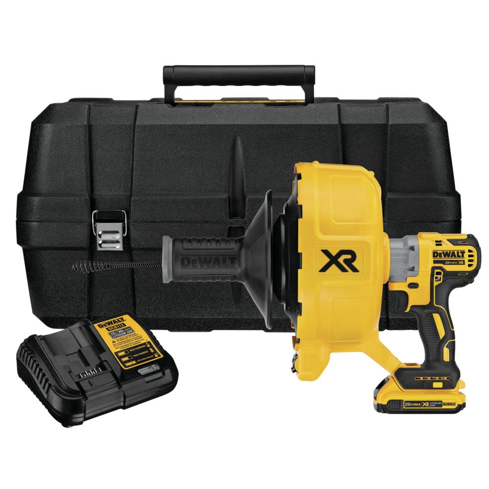 DEWALT 20V MAX* XR Brushless Drain Snake Kit DCD200D1 from DEWALT