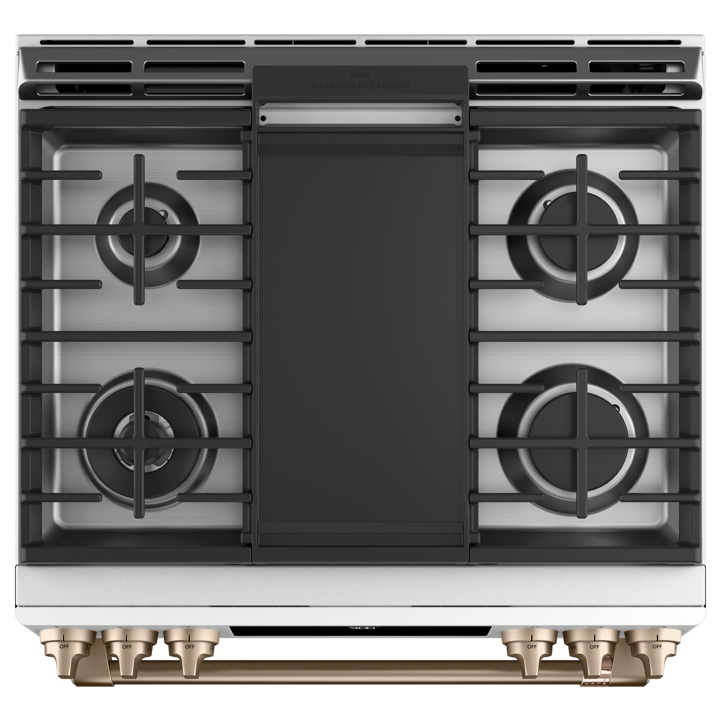 Caf¨¦ 30-inch Slide-in Dual Fuel Range with Warming Drawer CC2S900P4MW2