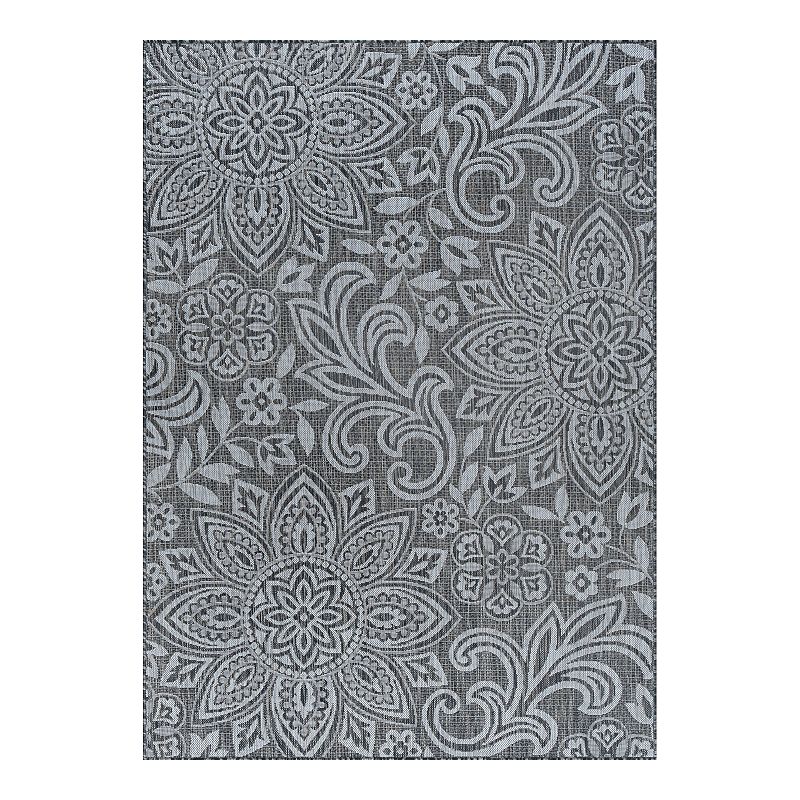 KHL Rugs Savine Floral Indoor Outdoor Rug