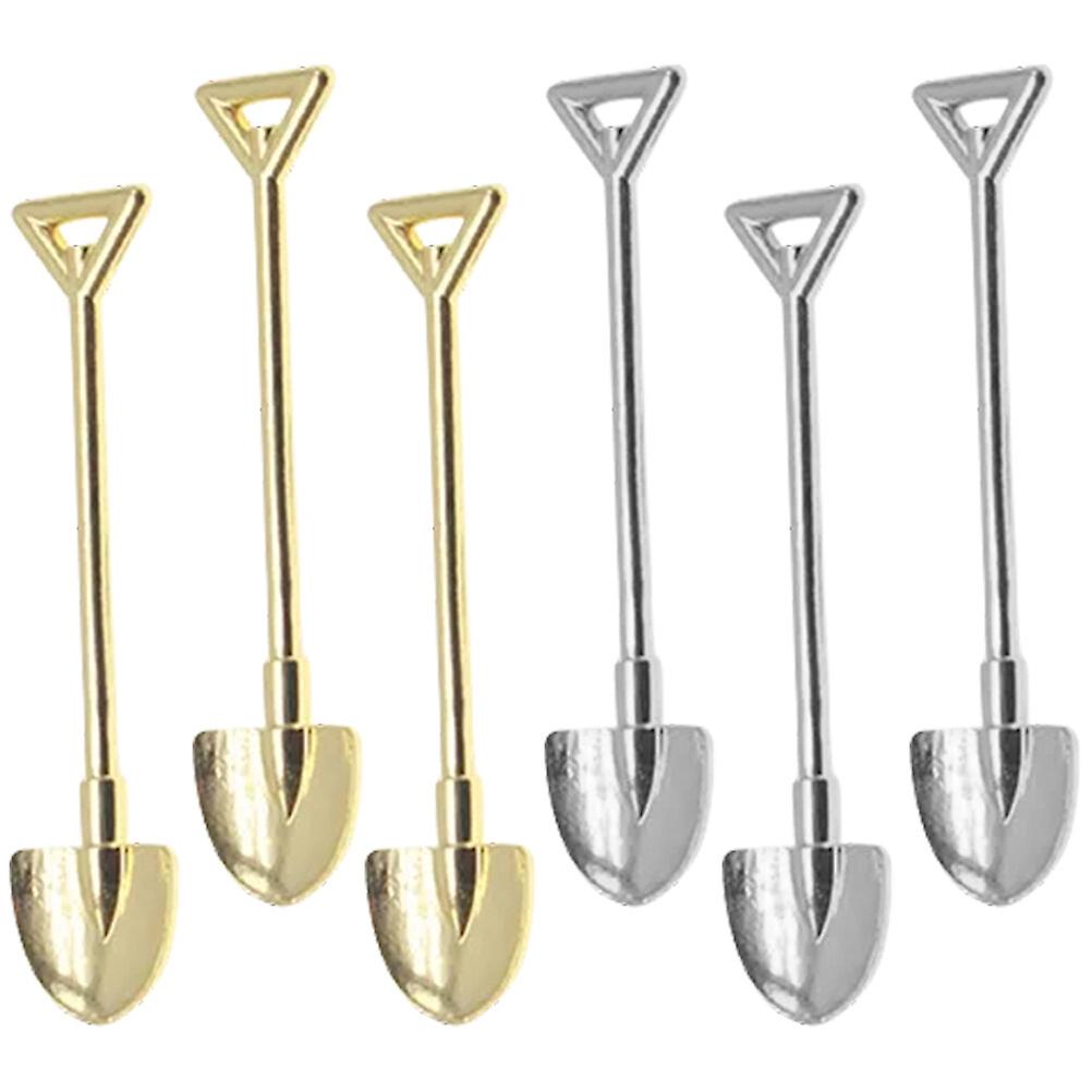 6pcs Mini Gardening Tools Mini House Decorations Small Garden Tools Micro Landscape Shovels