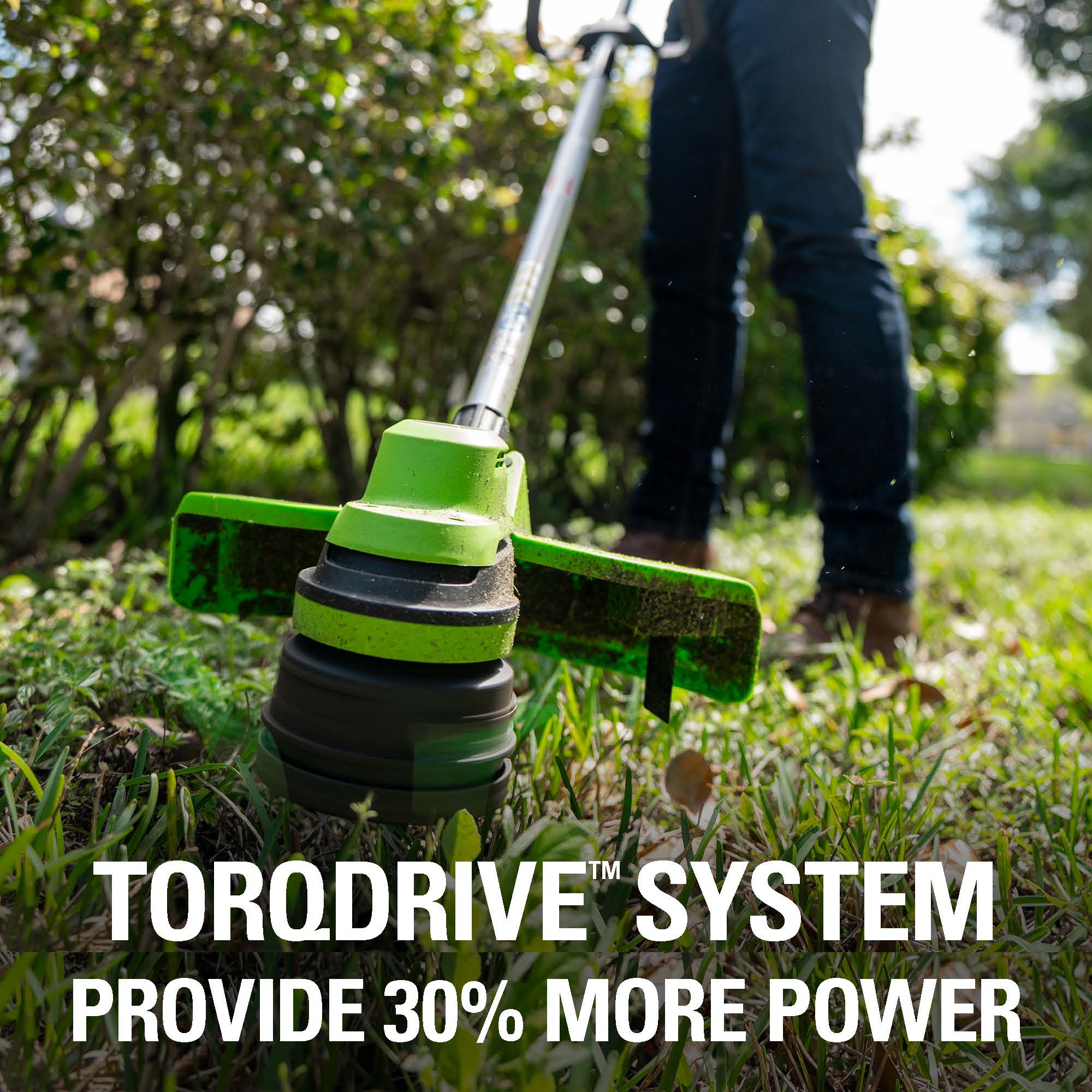 48V 15-Inch Cordless String Trimmer | Greenworks Tools